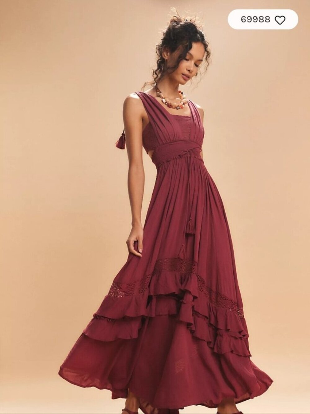 Free People Santa Maria Maxi Dress Size S - Picture 2 of 10